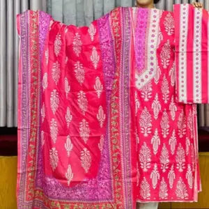 spring cotton digital printed unstitched salwar suit 1