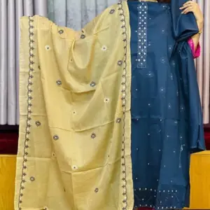spring cotton machine embroidered salwar suit 1 (copy)