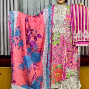 spring cotton digital printed unstitched salwar suit 9
