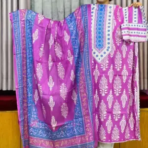spring cotton digital printed unstitched salwar suit 2