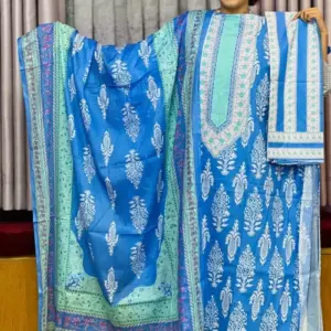 spring cotton digital printed unstitched salwar suit 4