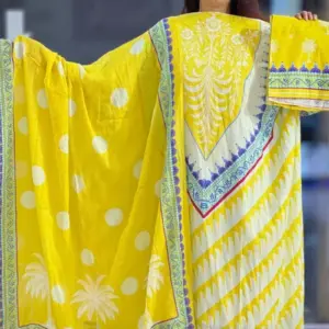spring cotton digital printed unstitched salwar suit 7