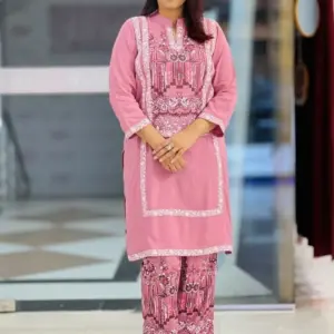 light onion viscose screen printed co ords set