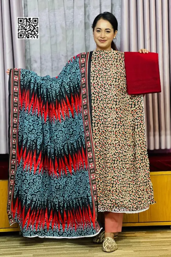 spring cotton machine embroidered salwar suit – 14