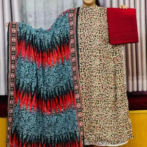 spring cotton machine embroidered salwar suit – 14
