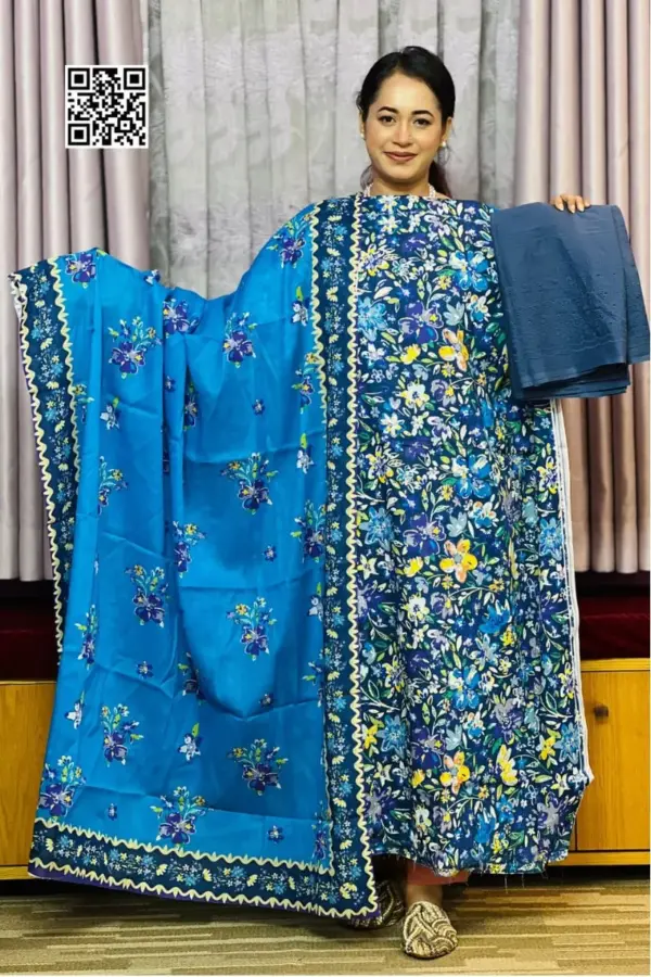 spring cotton machine embroidered salwar suit – 13