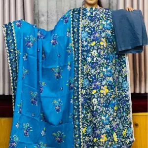 spring cotton machine embroidered salwar suit – 13