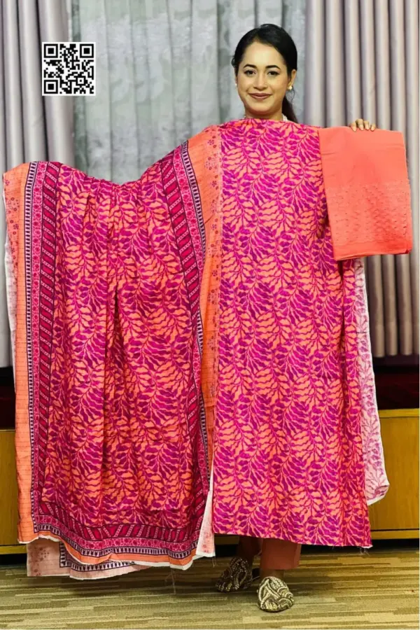 spring cotton machine embroidered salwar suit – 11