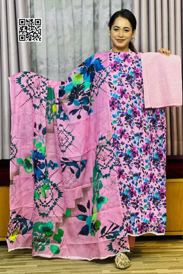 spring cotton machine embroidered salwar suit – 5