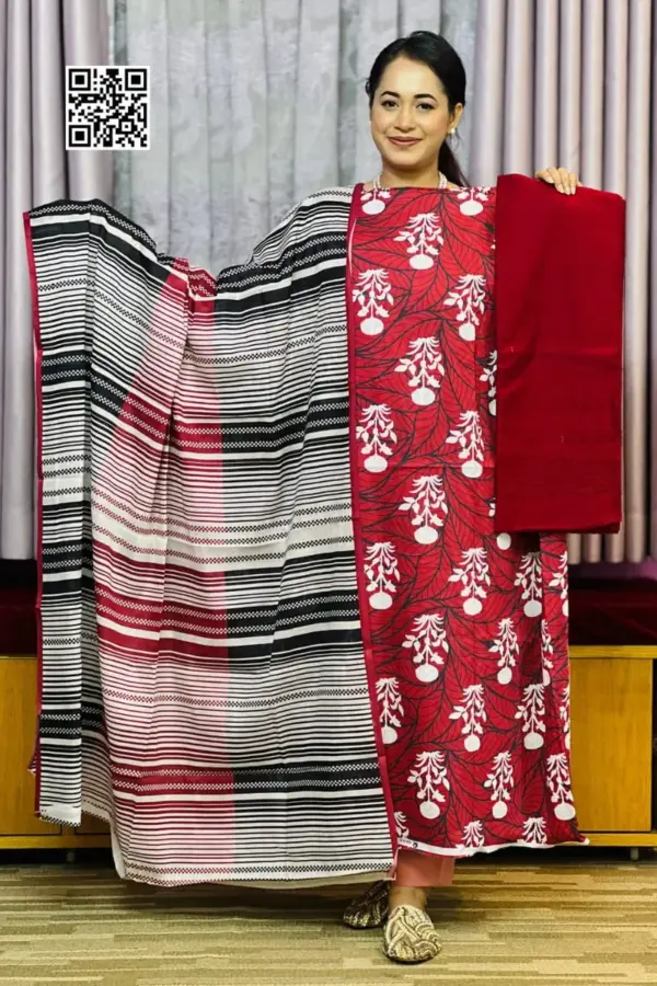 spring cotton machine embroidered salwar suit – 10