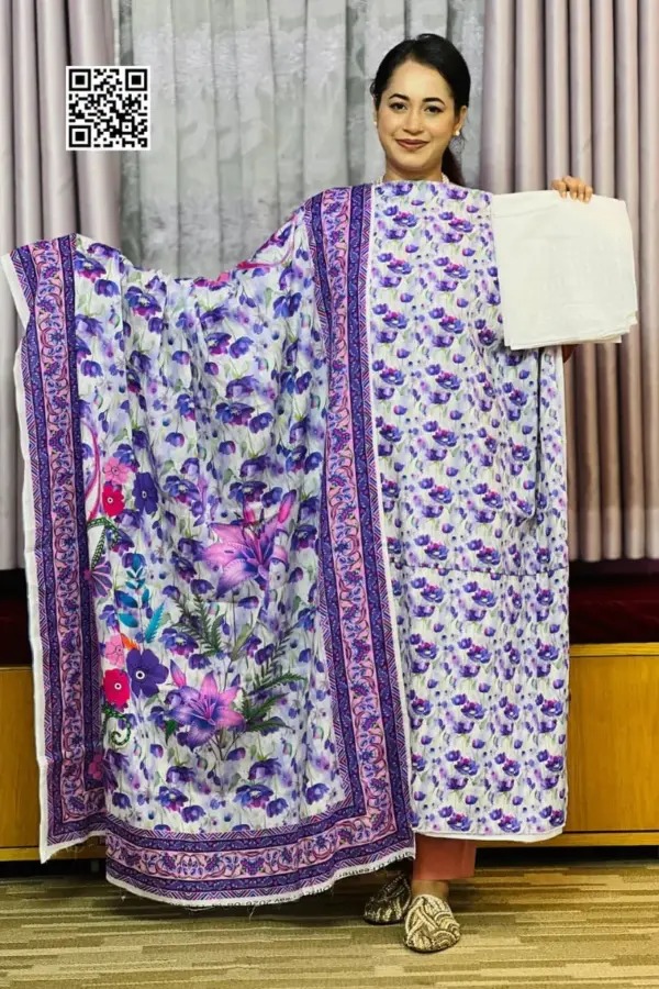 spring cotton machine embroidered salwar suit – 9