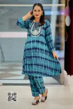 sea green tie dye printed co ords