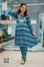 sea green tie dye printed co ords