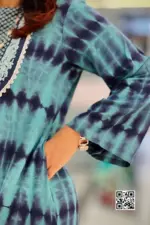 sea green tie dye printed co ords