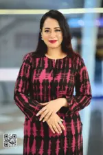 deep jam & black batik fabric kurti