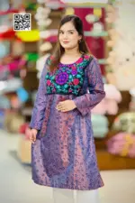 silk screen printed patch worked kurti 1 (copy)