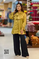 olive colour samu silk tops