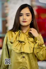 olive colour samu silk tops