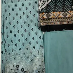 deep paste cotton digitally printed unstitched shalwar suit