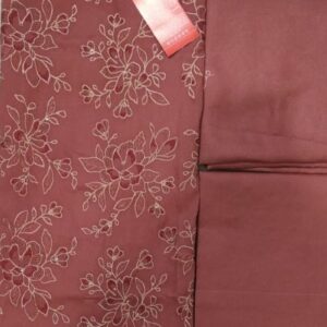 dusty rose color cotton unstitched salwar suit