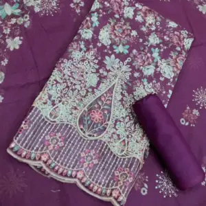 jaam color cotton machine embroidered salwar suit