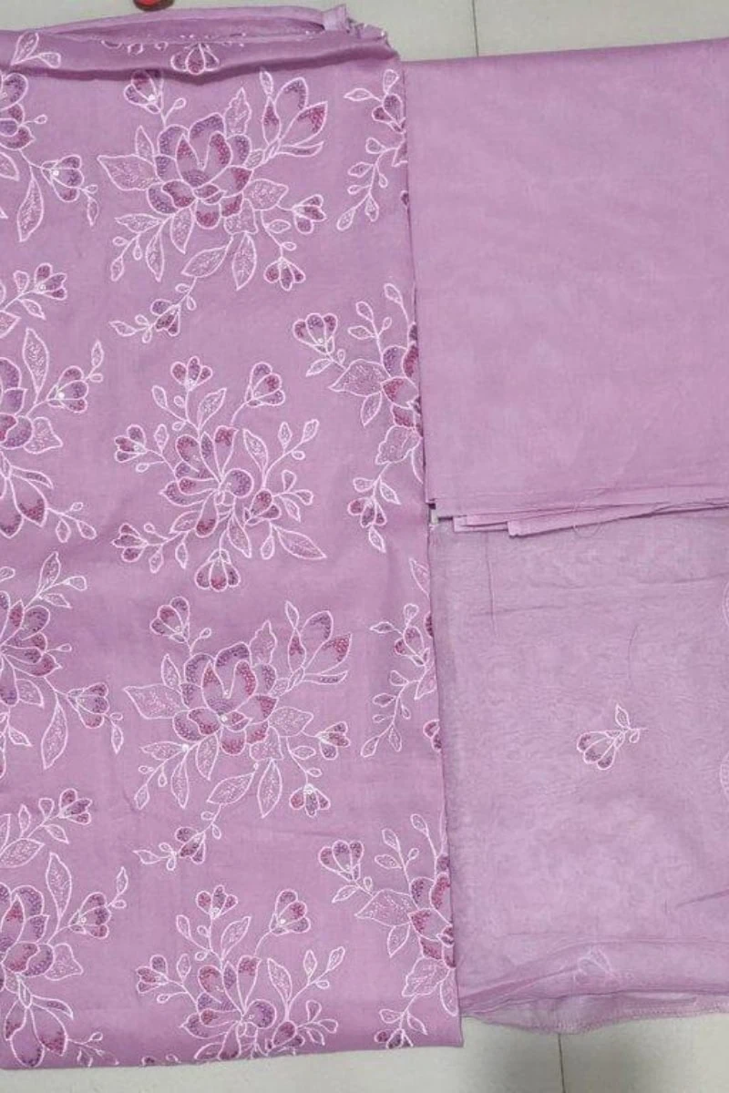 pink color cotton unstitched salwar suit pink color cotton unstitched salwar suit