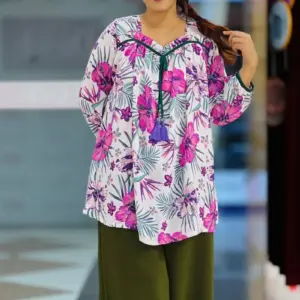 white color georgette tops