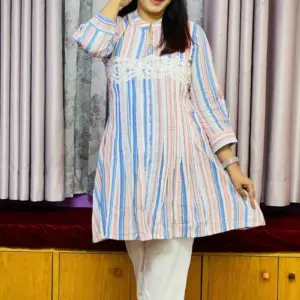 multi color printed switch cotton tops