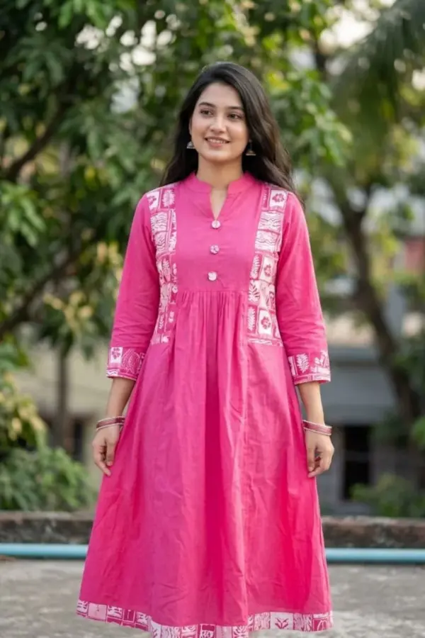 hot pink voile sp midi
