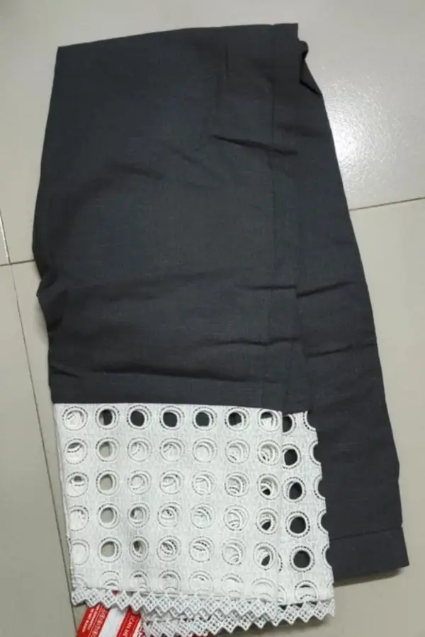 ebony ash color remi cotton pant