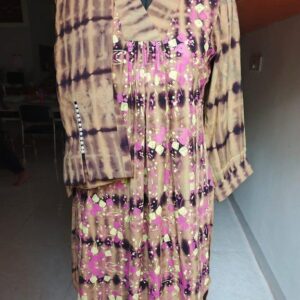 mustard gold color viscose co ords set