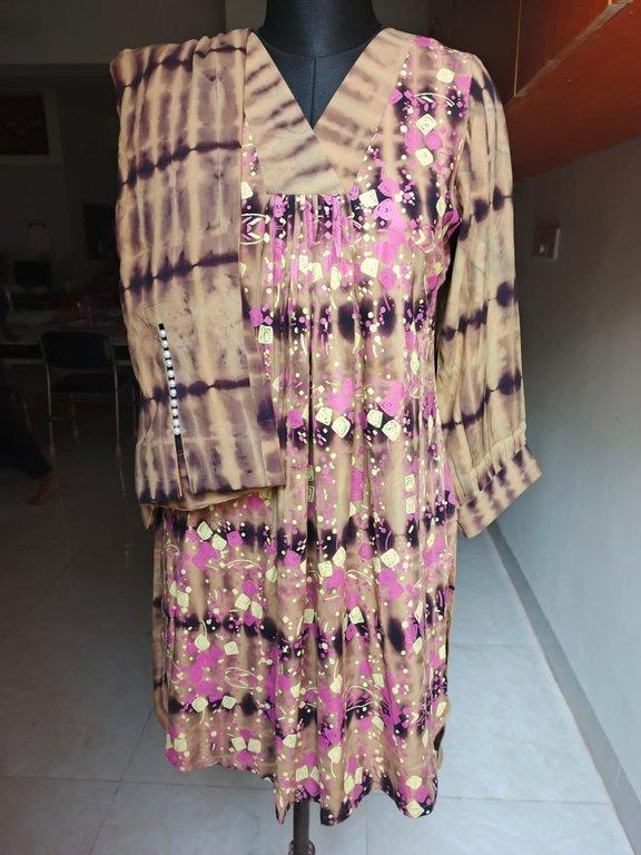 mustard gold color viscose co ords set
