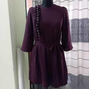 dark jaam color cy micro fabric co ords