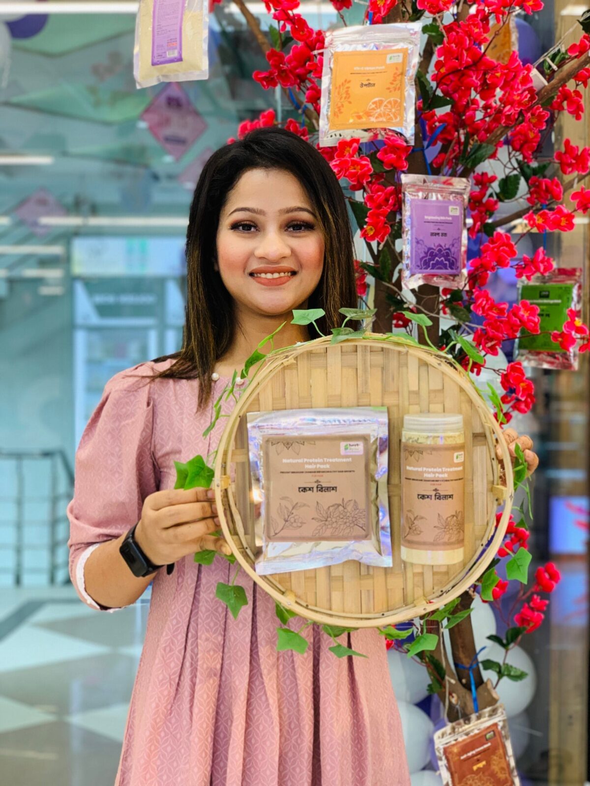 natural protein treatment hair pack । কেশ বিলাশ (300 gm)