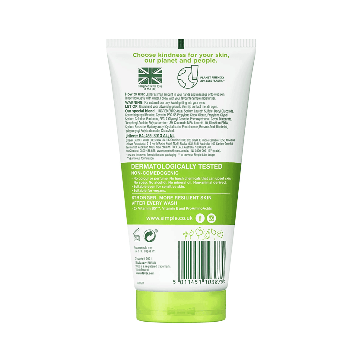simple moisturizing facial wash