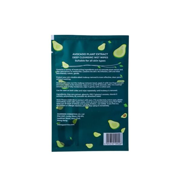 avocado deep cleansing wet wipes