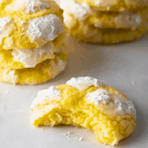 lemon burst crinkle cookies